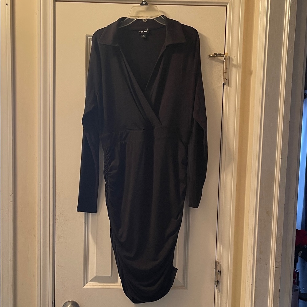 Torrid Black Wrap Dress
